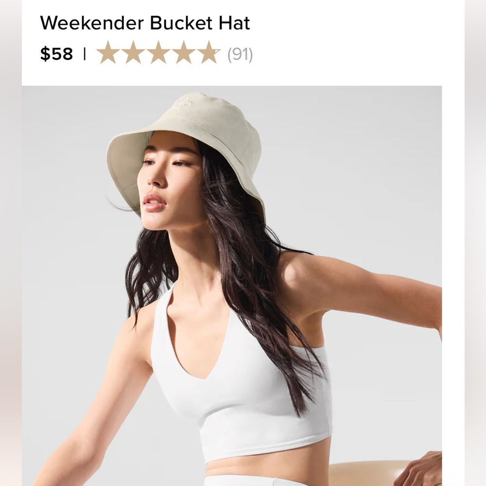 Alo Weekender Bucket Hat NEW $58 XS/S